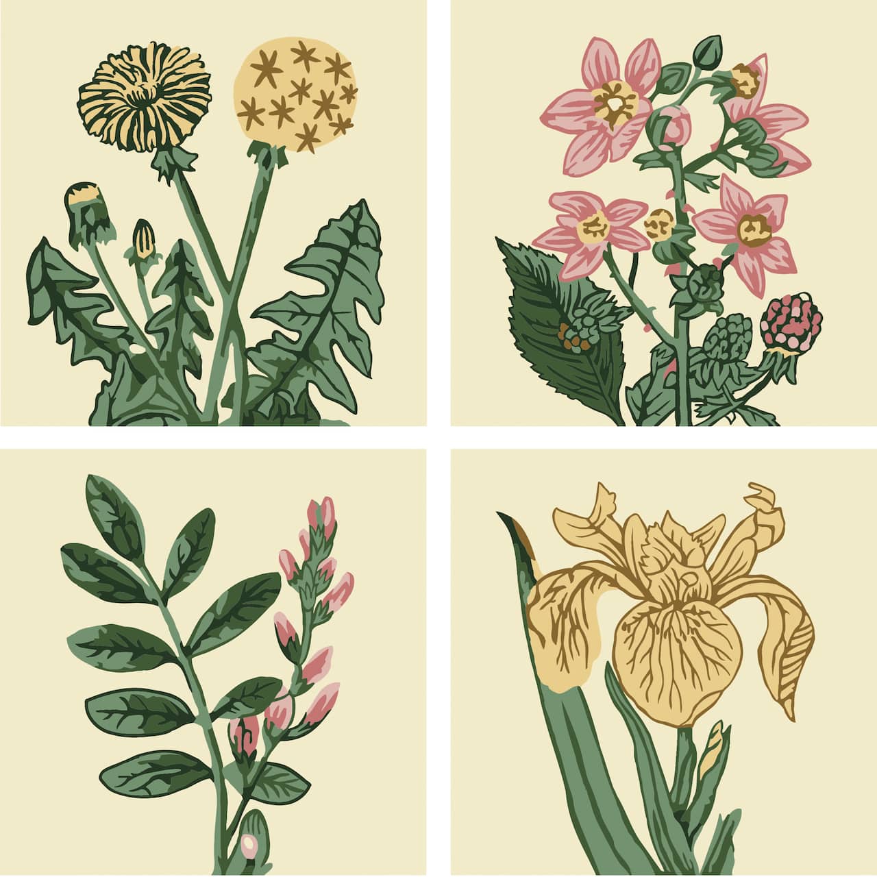 Vintage Flowers Paint-by-Number Gallery Mini Kit by Artist's Loft®